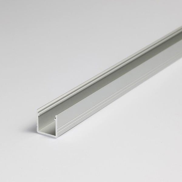 PROVISTON LED-profil i aluminium 12 x 12 x 2000 mm Svart anodiserad LED-belysning Indirekt belysning LED-stänger 1 styck