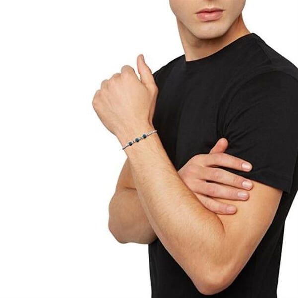 Armband - Breil - TJ3543 - Stål - Grekisk keramik - Blå