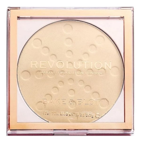 Puder - Makeup Revolution - Bake & Blot - Pressat puder - Banan Ljus - Matt finish