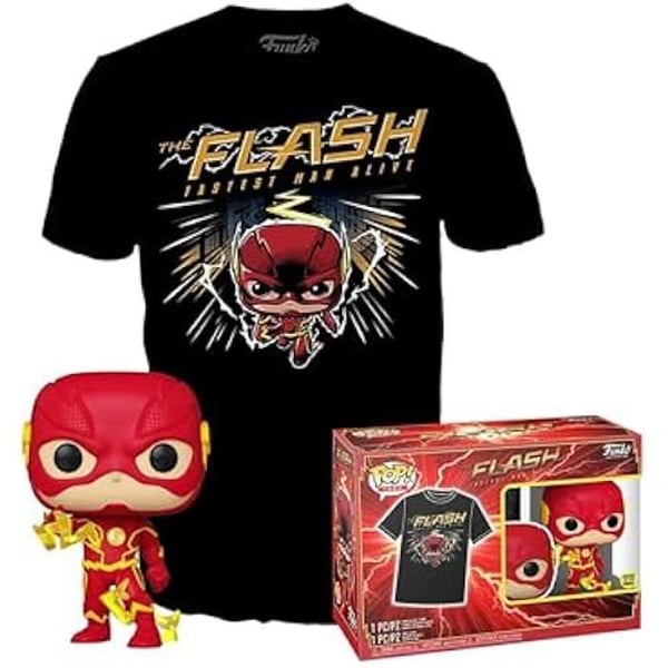 T-shirt med figur - FUNKO - The Flash - XL - DC Comics - Present till fans