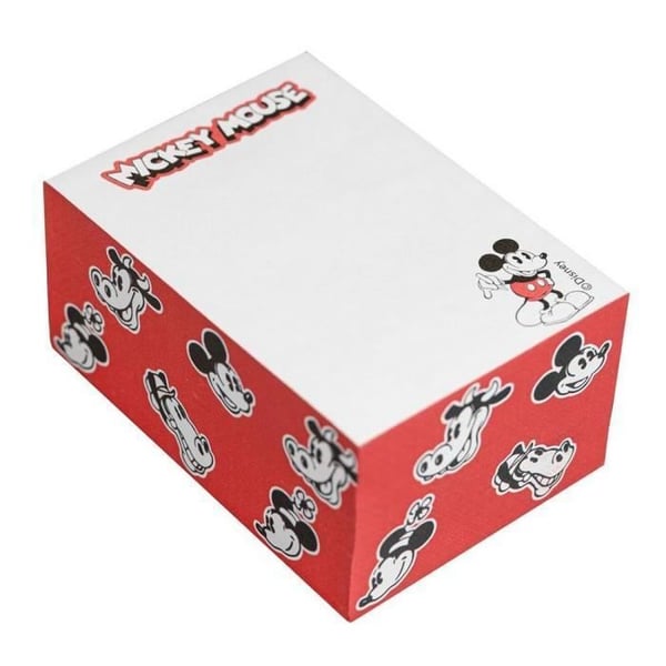 Anteckningsblock - GRUPP ERIK - Musse Pigg - 400 ark - 90g/m2 - Kompakt 7,50x6x10cm