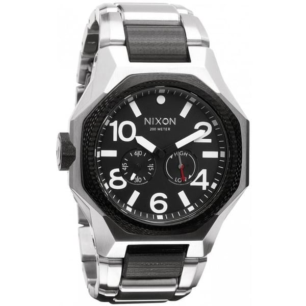 Klocka - NIXON - TANGENT A397000 - Sport - Svart - Rostfritt stål