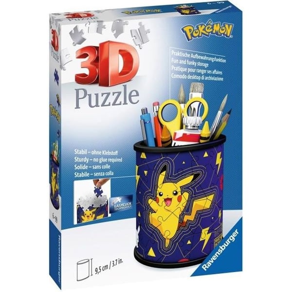 Ravensburger Pokémon 3D Puzzle pennkruka - 54 bitar - Limfri - från 6 år och uppåt