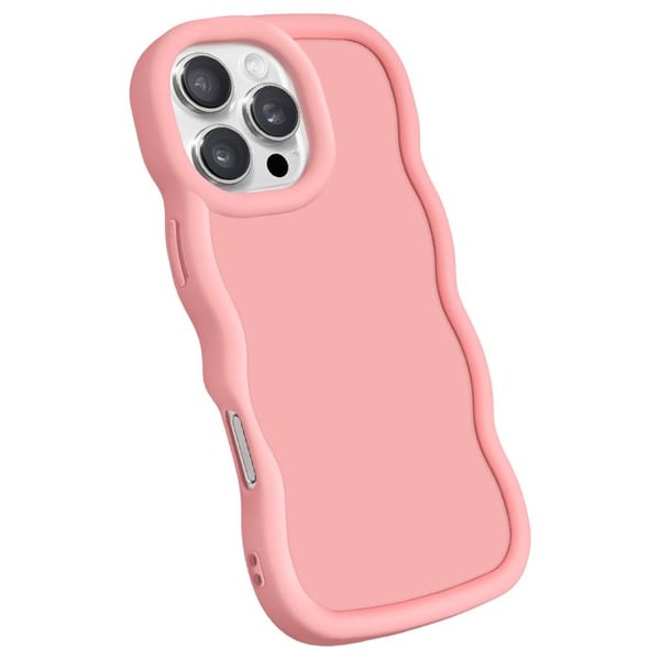 Coque för iPhone 16 Pro Silikon Stötabsorberande serie Candy Rose