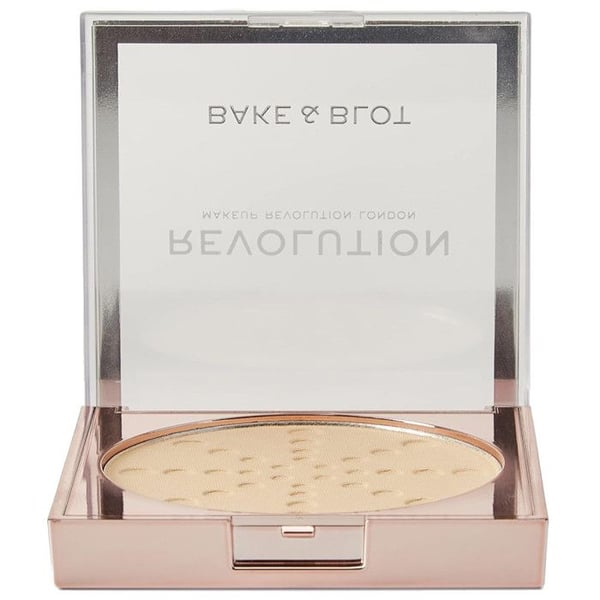Puder - Makeup Revolution - Bake & Blot - Pressat puder - Banan Ljus - Matt finish
