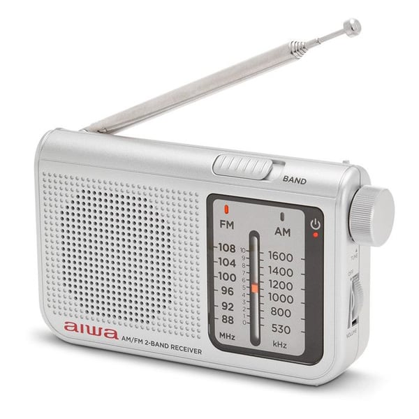 Radio de Poche - Aiwa - RS-55 - Silver - Analog - 3,5 mm