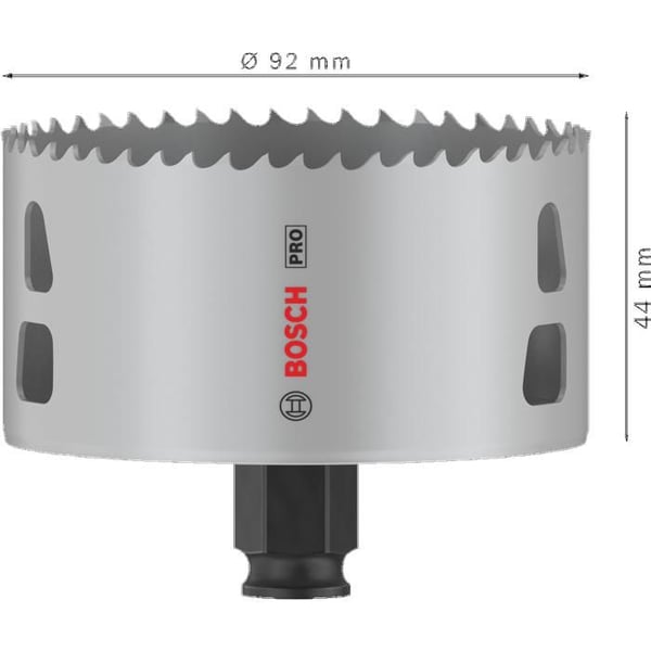 Scie trépan - BOSCH - PRO Multi Material - Ø 92 mm - Accessoire Power Change Plus - Hållbar