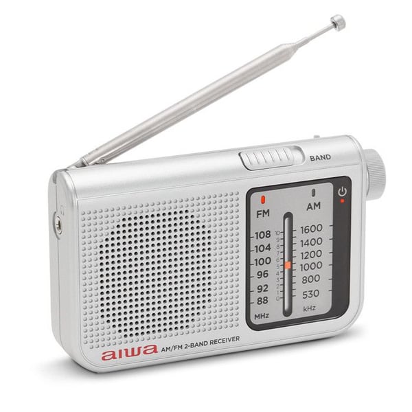 Radio de Poche - Aiwa - RS-55 - Silver - Analog - 3,5 mm