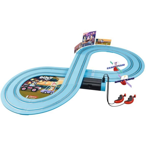 Kretsbil - Carrera - Bluey och Bingo - Flerfärgad - 2,4m - Friktion
