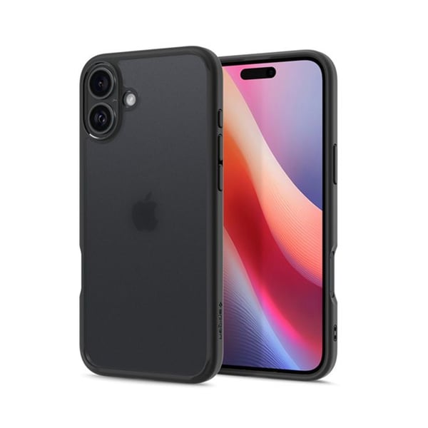 Coque Spigen Ultra Hybrid för iPhone 16 (Frostad svart)
