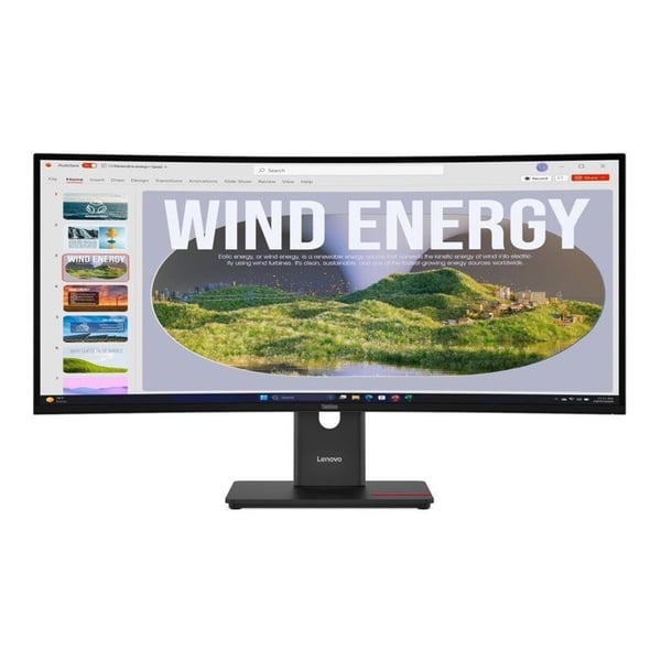 LED-skärm - LENOVO - ThinkVision T34WD-40 - 34 tum - 3440 x 1440 - 120 Hz - VA