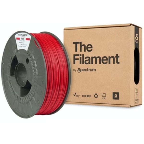 Filament 3D - SPECTRUM - TF-24020 - PETG - 1,75 mm - 1 000 g - Rød