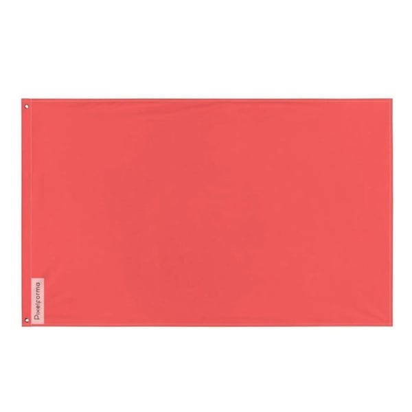 Ljus Röd Flagga – 120 x 180 cm – Hållbar Polyester – 2 Metall Öglor – Inomhus / Utomhus – Pixelforma