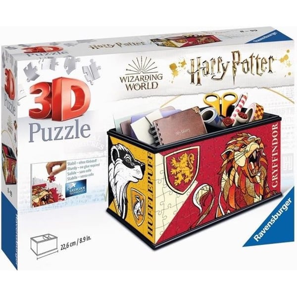 3D-pussel Harry Potter förvaringslåda - Ravensburger - 216 bitar - Limfri - från 8 år och uppåt