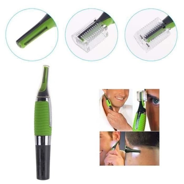 Batteridrevet Trimmer - Micro Touch MAX - Til Mænd - Fjernelse af Næsehår - Fjernelse af Ørehår