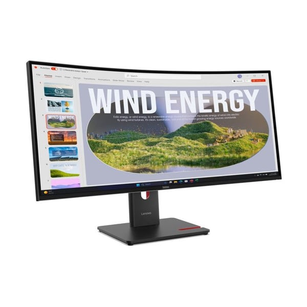 LED-skärm - LENOVO - ThinkVision T34WD-40 - 34 tum - 3440 x 1440 - 120 Hz - VA