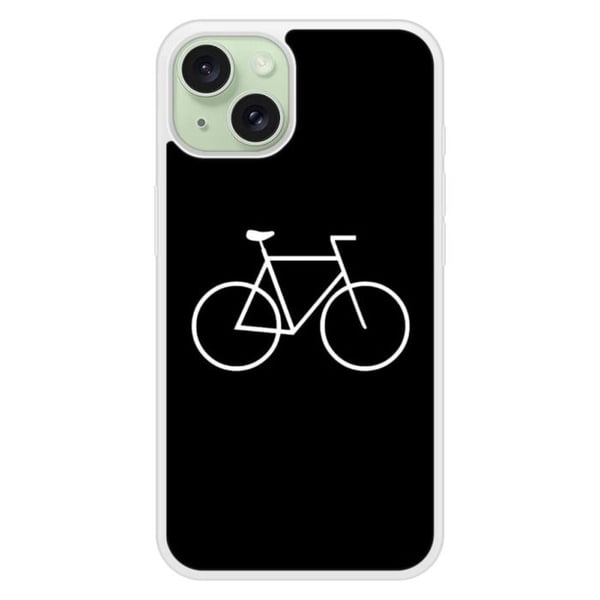 Siliconförstärkt tryckt skal kompatibelt med Apple iPhone 15 Bike Hipster