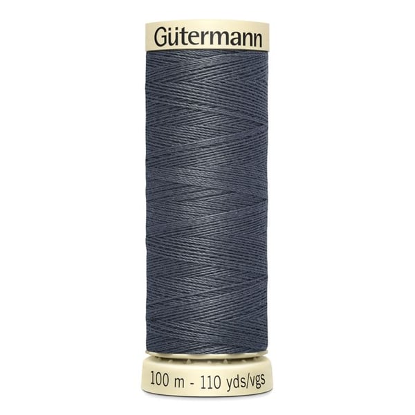 Set med 5 spolar 100m Tråd 100% polyester Gutermann Ref 788988 - Att 93 - tain