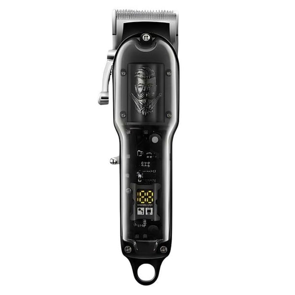 Hår- och skäggtrimmer - AVIZAR - Motor 337 - Batteri 2000mAh (100 min) - Elektronisk skärm - Trådlös
