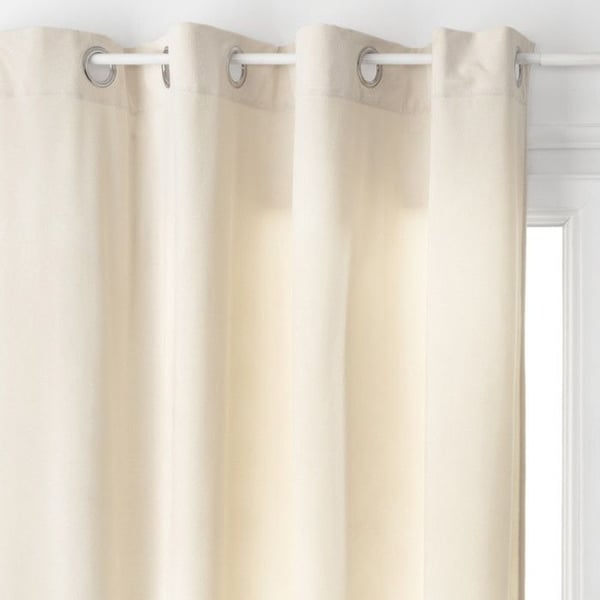 Gardiner "Lilou" Veloureffekt 140 x 260 cm Atmosphera - Elfenben
