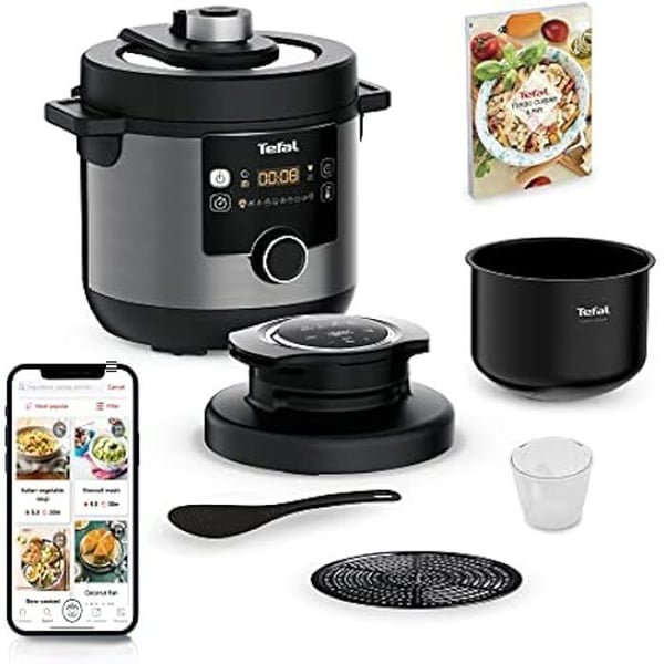 Multikokare - TEFAL - CY7788 - Tryckkokare och luftfritös - 14 automatiska program - Svart