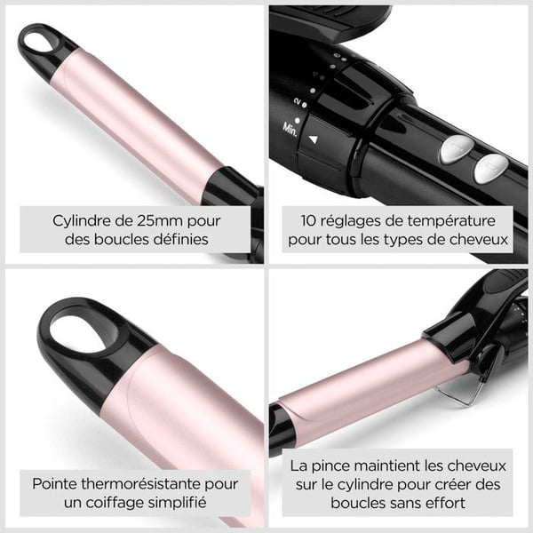 Curling - BaByliss - C325E Curling Tong - 25 mm - För snabba, studsande lockar