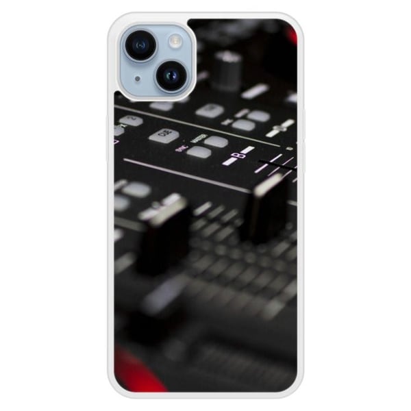 Coque i silikon förstärkt tryckt kompatibel med Apple iPhone 14 Plus Dj Mixer