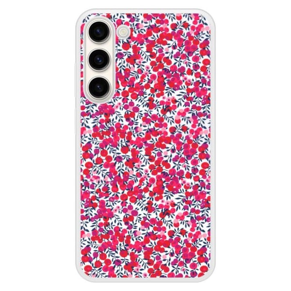 Siliconfodral med förstärkning, tryckt kompatibel med Samsung Galaxy S23 Plus Liberty Wiltshire Röd