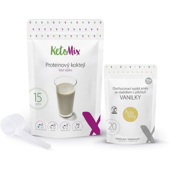 KetoMix Proteinshake KetoMix 450g - 15 portioner (vanilj)