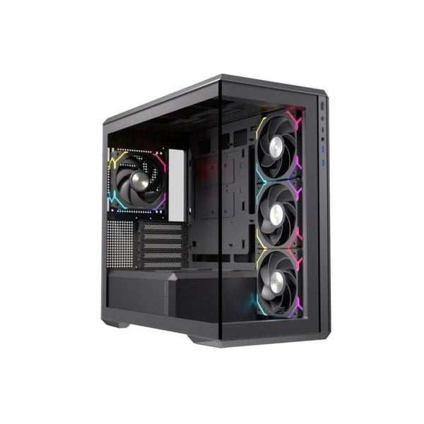 Einarex Zenith ZM800 RGB Svart PC Chassi — Härdat glas, upp till 10 fläktar och 360 mm vätskekylning
