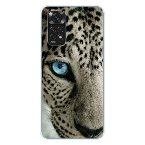 Siliconfodral - Kompatibel med Xiaomi Redmi Note 11 4G - design med leopardöga