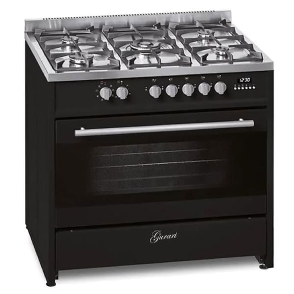 Elektrisk gashäll - Gurari - GCH E 911 BL - 90 cm - 5 brännare - XXL ugn 121 L