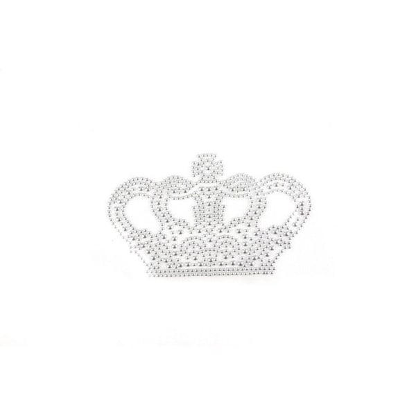 Ki-Sign - Värmeöverföringstryck med nitar och strass Krona 9x12,9 cm