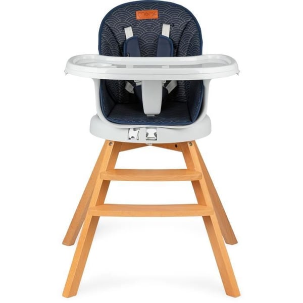 Woodi Matningsstol - MOMI - 3 i 1 - Marinblå - Unisex - Barn - 6 månader och över