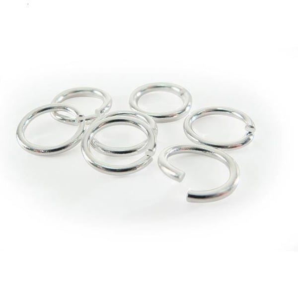 Brokiga ringar - DTM - 7mm - 20-pack - Färg silver - Blandat