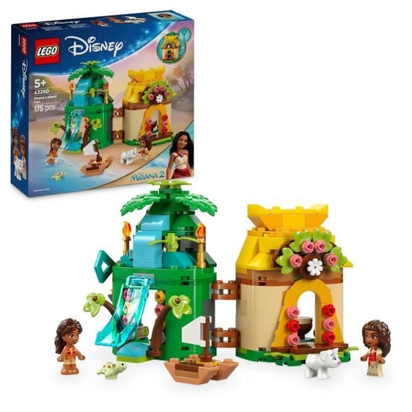 LEGO Disney 43260 Vaiana Miniatyrö - Byggset för barn från 5 år