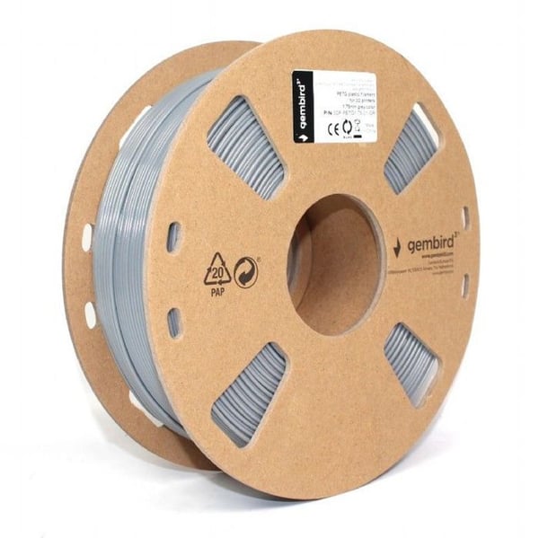 Filament 3D - Gembird - 3DP-PETG1.75-01-GR - PETG 1.75 mm - 1 kg - 100% genanvendelig