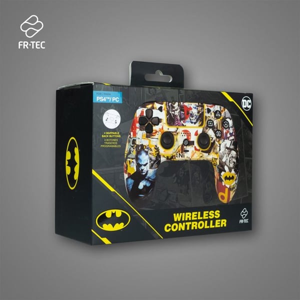 Spelkontroll - FRTEC - BATMAN - Bluetooth - RGB LED-ljus - Kompatibel med PC och PS4