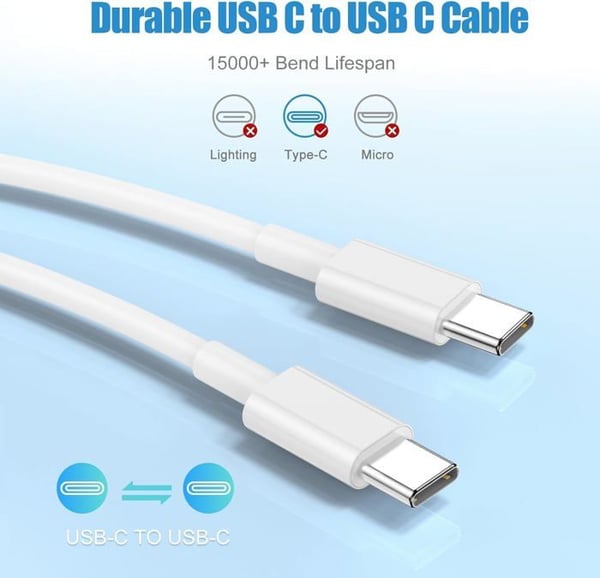 Hurtigoplader - Apple - iPhone 16 - 20W - USB-C - Kabel 2m