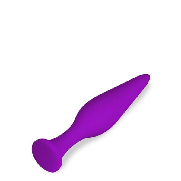 Suction cup analplugg Olive - Lila