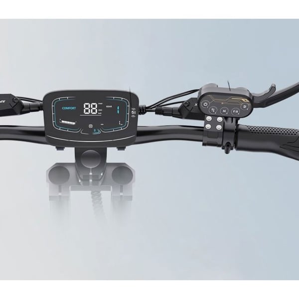APEFOX T90 - Sammenklappelig Elektrisk Scooter - Motor 6000W - 60V 31.2AH - Rækkevidde 100KM - 85KM/H - 13'' Dæk