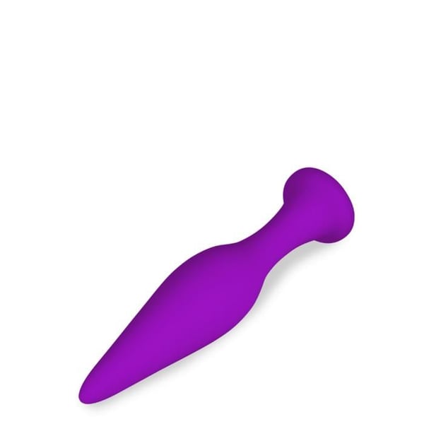 Suction cup analplugg Olive - Lila