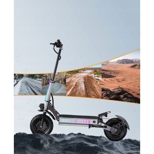 APEFOX T90 - Sammenklappelig Elektrisk Scooter - Motor 6000W - 60V 31.2AH - Rækkevidde 100KM - 85KM/H - 13'' Dæk
