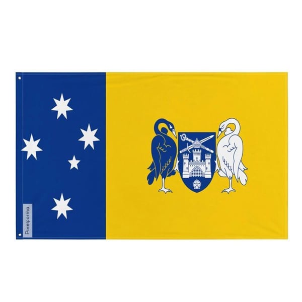 Flagga för huvudstadsregionen – 128 x 192 cm – Polyester – Metallöglor – Slitstark