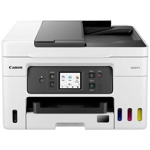 Canon MAXIFY GX4050 multifunktionsfärg bläckstråleskrivare A4 skrivare, skanner, kopiator, fax med autocontakt.