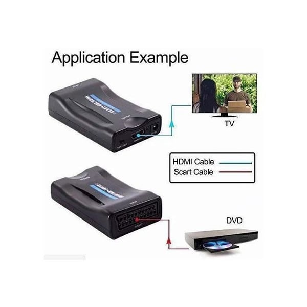 INF Scart til HDMI 1080p konverter