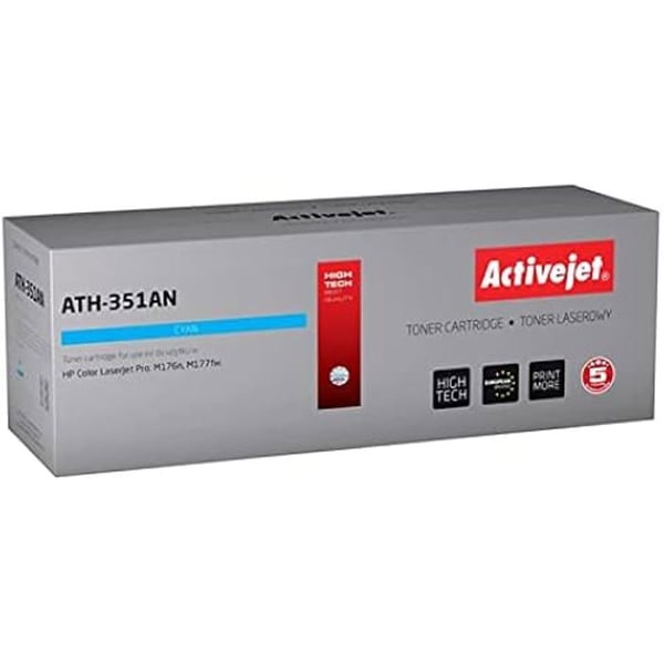 Tonerpatron - ACTIVEJET - ATH-351AN - Cyan - Kompatibel med HP - 1100 sidor