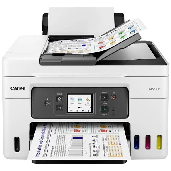 Canon MAXIFY GX4050 multifunktionsfärg bläckstråleskrivare A4 skrivare, skanner, kopiator, fax med autocontakt.