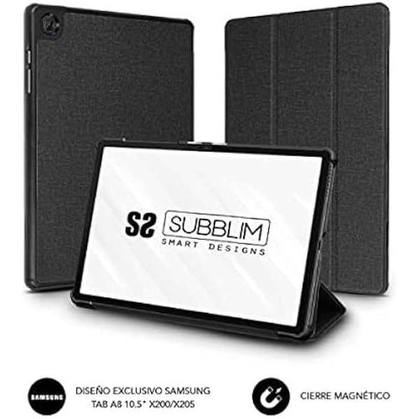 Skyddsfodral - SUBBLIM - Samsung Tab A8 10.5 - Syntetisk - Svart - Unisex