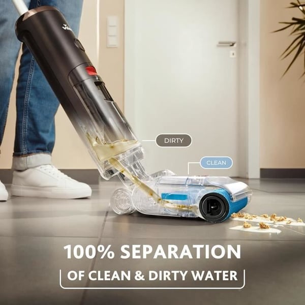 Aspirator Vasker - Vileda - PureClean S5 Plus - Trådløs - 3-i-1 - 30 minutters driftstid